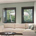 Stuevinduer med fluenet