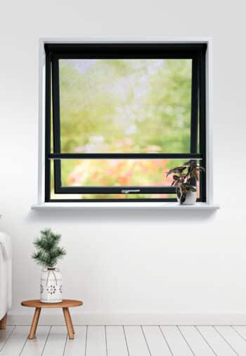 Rulle-insektnet til vindue - Sort (RAL9005)